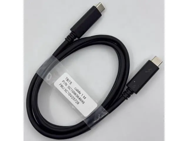 Alt view image 2 of 5 - Orginal Thunderbolt 5 Ultra Soft silver Plated Coaxial 80Gb Full function Dual-Cable Data Cable 240W Fast Charging &K Projection Screen