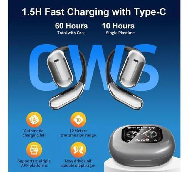 Alt view image 5 of 7 - AI Language Translation Earbuds & LCD Touch Screen OWS Real-Time Translator for 144 Languages & Accents Headphones Translator Ideal for Travel, Business, Learning Translation Earphones, iOS/Android