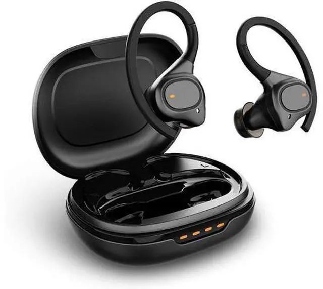 Main image of workout earbuds over ear headphones wireless bluetooth running headphones IPX5 waterproof gym headphones for iPhone wireless earbuds running 50H playtime with wireless charging case (Black) (Sports)