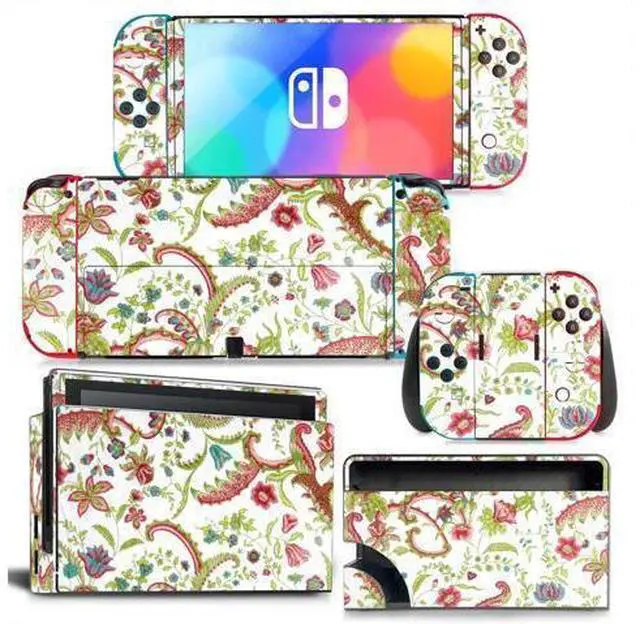 Main image of Flowers of Wealth Skin Sticker Decal for Switch Console Controller Dock Skin Vinyl Para Protective Film(1153)