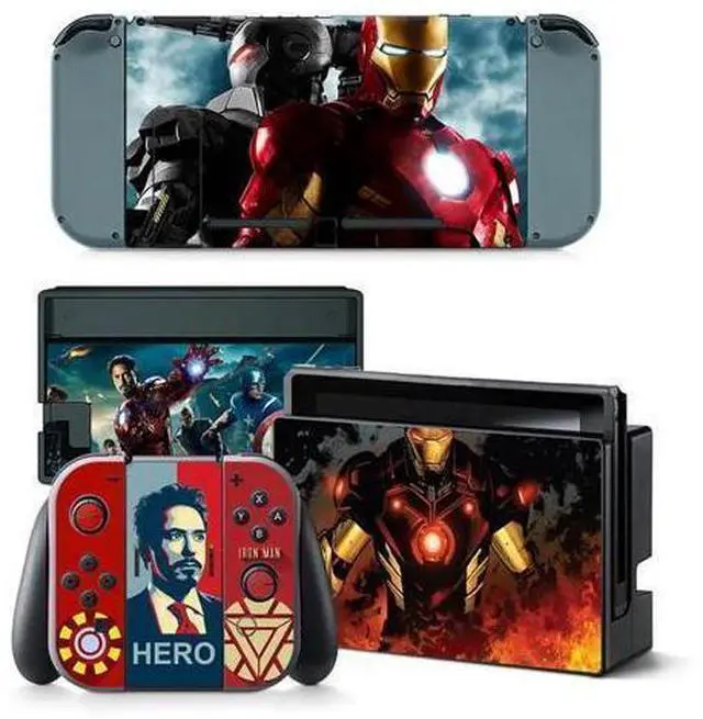 Main image of Anime Iron Man Thor Skin Sticker Decal for Switch Console Controller Dock Skin Vinyl(TN-Switch-5398)