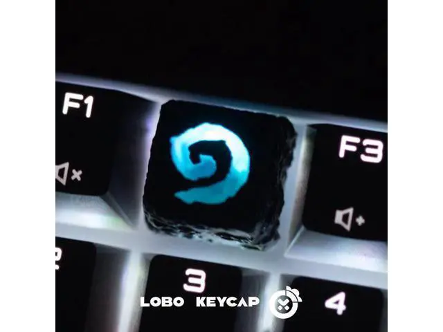 Alt view image 4 of 5 - Rift Legends & World of Warcraft series transparent personalized resin LOBO art mechanical keyboard keycaps ESC (only the keycaps, not the keyboard)