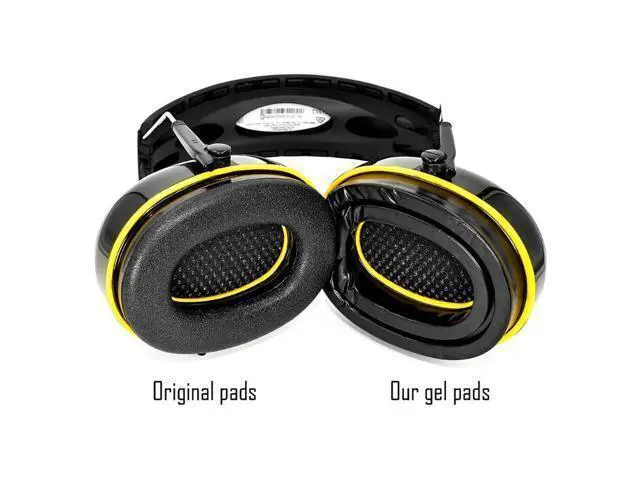 Alt view image 2 of 6 - 2pcs Silicone Gel Ear Pads Cushion Headphone Cover Headset Earmuffs Replacement for WorkTunes Hearing Protector
