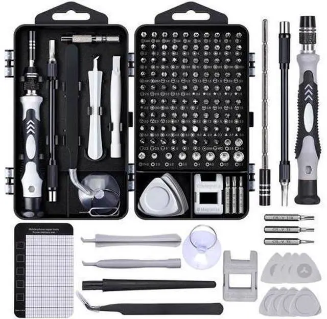 Main image of 122 in 1 Precision Computer Screwdriver Kit, Laptop Screwdriver Sets with 101 Magnetic Drill Bits, Computer Accessories, Electronics Tool Kit Compatible for Tablet, PC, iPhone, PS4 Repair