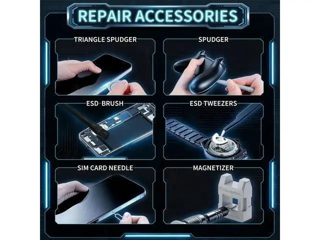 Alt view image 3 of 7 - 122 in 1 Precision Computer Screwdriver Kit, Laptop Screwdriver Sets with 101 Magnetic Drill Bits, Computer Accessories, Electronics Tool Kit Compatible for Tablet, PC, iPhone, PS4 Repair