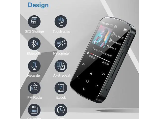 Alt view image 5 of 5 - 32GB high-definition screen cross-border best-selling portable sports style MP3 music player MP4 ultra-thin student-specific