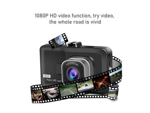 Alt view image 4 of 7 - Car DVR 1080P HD 3 Inch Cycle Recording Dash Camera for Auto