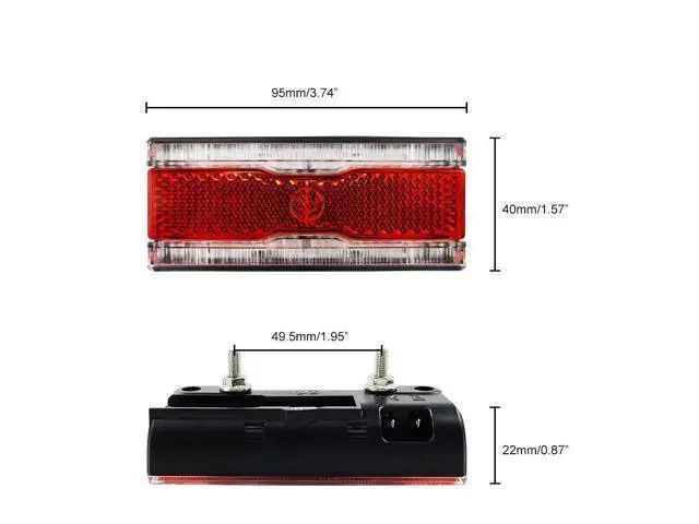 Alt view image 3 of 5 - Modified Motorcycle Rear Signal Light Tail Light For Surron Light Bee X S E-bike