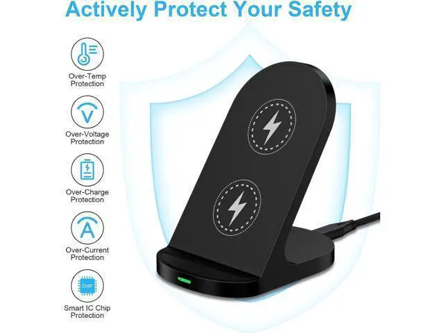 Alt view image 2 of 7 - 15W Fast Wireless Charger Phone Charging Stand for Google Pixel 9/8a/8 Pro/7a/7/6,Android Phone Wireless Charging Station Charger for Samsung Galaxy Z Fold 6/5/Z Flip 6/5/S24 Ultra/S23/S22/S21/S20/S10
