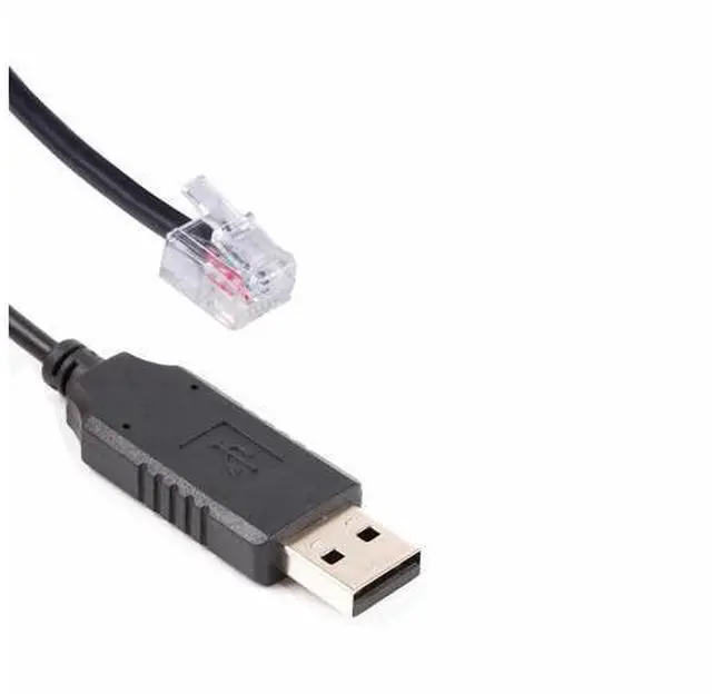 Main image of USB RS232 to RJ11 RJ12 6P6C Programming Cable for Keyence PLC to PC Communication, FTDI Chip Built-in
