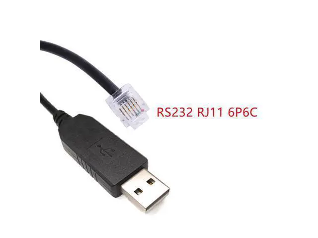 Alt view image 4 of 6 - USB RS232 to RJ11 RJ12 6P6C Programming Cable for Keyence PLC to PC Communication, FTDI Chip Built-in