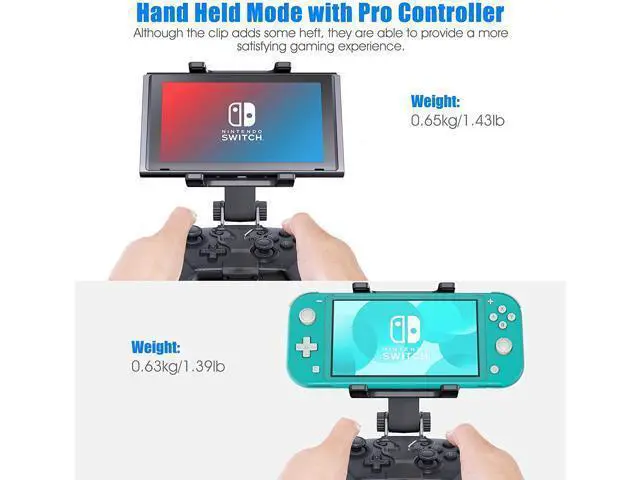 Alt view image 6 of 7 - KDD Switch Pro Controller Clip Mount for Nintendo Switch/Switch Lite, Adjustable Clip Clamp Holder Mount for Nintendo Switch Pro Controller
