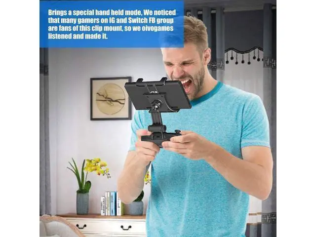 Alt view image 7 of 7 - KDD Switch Pro Controller Clip Mount for Nintendo Switch/Switch Lite, Adjustable Clip Clamp Holder Mount for Nintendo Switch Pro Controller