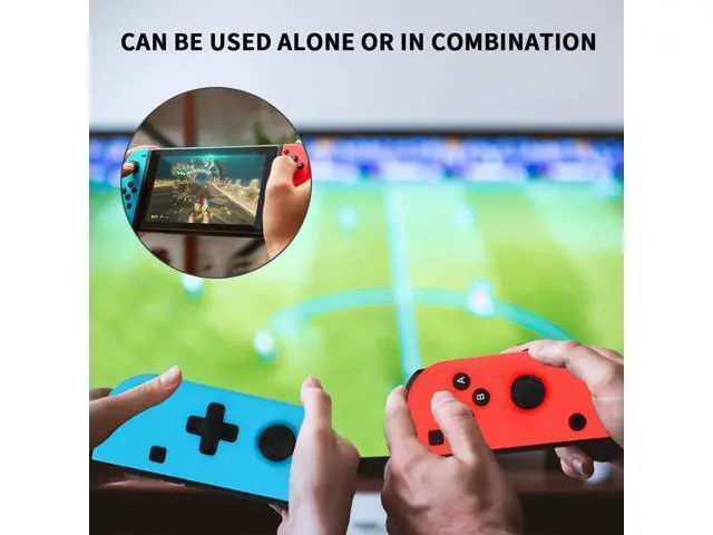 Alt view image 4 of 7 - Nintendo Switch Joy-Con Controller Mini Switch Controller Joy Con (L/R) Wireless Pro Game Controller Gamepad Joypad Joystick Compatible with Nintendo Switch, Blue and Red Color