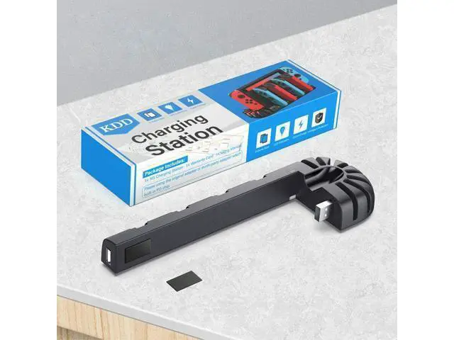 Alt view image 7 of 7 - Nintendo Switch Charger Compatible with Nintendo Switch & OLED Model Joycons, Switch Controller Charger Dock Station with Upgraded 8 Game Storage for Nintendo Switch Joy Con & Games