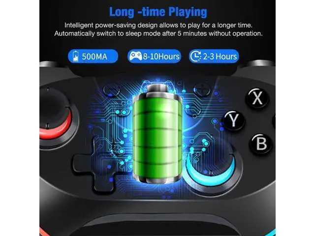 Alt view image 4 of 7 - Wireless Switch Pro Controller for Nintendo Switch/Remote Pro Controller Gamepad Joypad/Joystick for Nintendo Switch Console Support Gyro Axis/Turbo and Dual Vibration