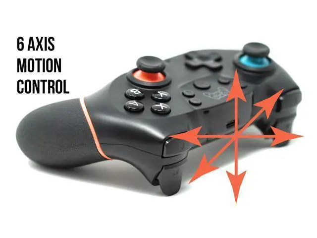 Alt view image 6 of 7 - Wireless Switch Pro Controller for Nintendo Switch/Remote Pro Controller Gamepad Joypad/Joystick for Nintendo Switch Console Support Gyro Axis/Turbo and Dual Vibration