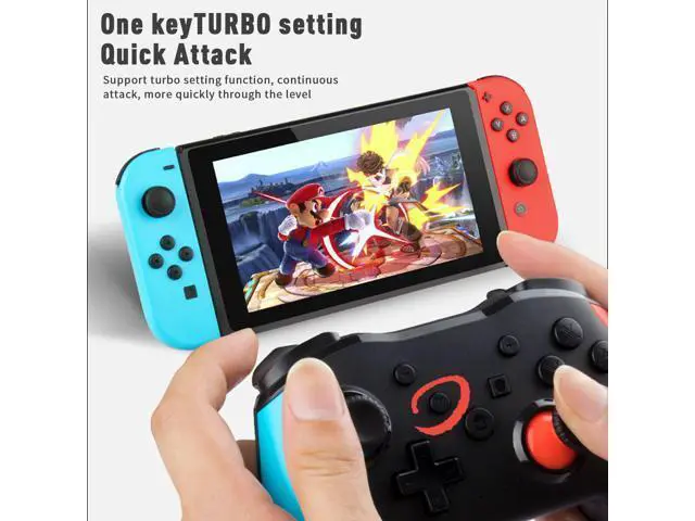 Alt view image 2 of 7 - Wireless Pro Controller for Switch/Switch Lite Extra Controllers for Nintendo Switch Controllers Wireless Switch Controller with Vibration Motion Control Compatible with Nintendo Pro Controller