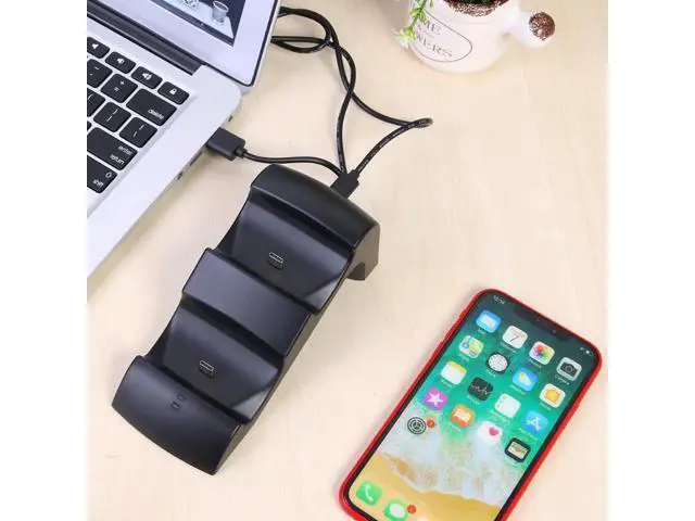 Alt view image 4 of 6 - Wireless Pro Game Controller Charger for Nintendo Switch Charging Dock Stand Station for Switch Pro Controller with Indicator