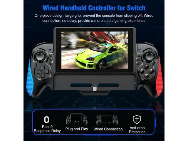 Alt view image 2 of 7 - Switch Pro Controller Comfort Grip - Fit for Nintendo Switch, Switch Wireless Controller Gamepad with 6-Axis Gyro, Turbo Vibration, Motion Control Functions for Nintendo Switch Handheld Mode