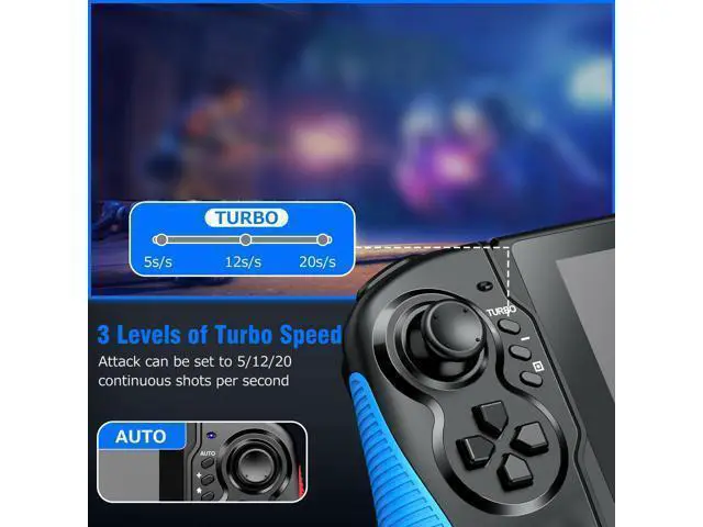 Alt view image 3 of 7 - Switch Pro Controller Comfort Grip - Fit for Nintendo Switch, Switch Wireless Controller Gamepad with 6-Axis Gyro, Turbo Vibration, Motion Control Functions for Nintendo Switch Handheld Mode