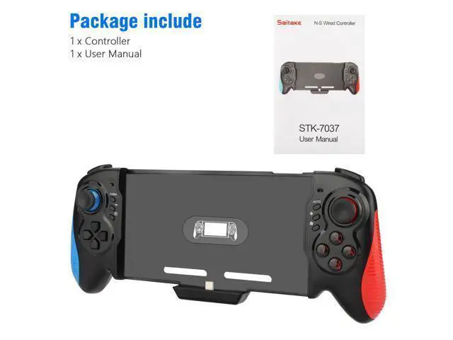 Alt view image 7 of 7 - Switch Pro Controller Comfort Grip - Fit for Nintendo Switch, Switch Wireless Controller Gamepad with 6-Axis Gyro, Turbo Vibration, Motion Control Functions for Nintendo Switch Handheld Mode