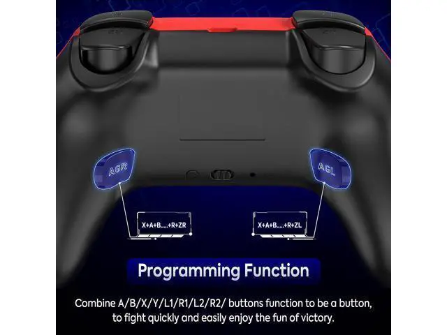 Alt view image 4 of 6 - Wireless Switch Controller for Switch/Switch Lite/OLED, Replace for Nintendo Switch Controller Wireless, Extra Switch Pro Controller with Wake-Up, Macro, Turbo, Vibration, Motion, Pro Switch Remote