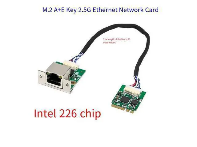 Alt view image 5 of 5 - M.2 A+E Key Single Port 2.5G Server Network Card, I226 Industrial Server NIC for Gaming & Industrial PCs