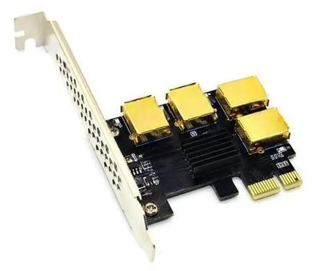 Main image of FOR Hot PCIE PCI-E PCI Express Riser Card 1x to 16x 1 to 4 USB 3.0 Slot Multiplier Hub Adapter For Devices