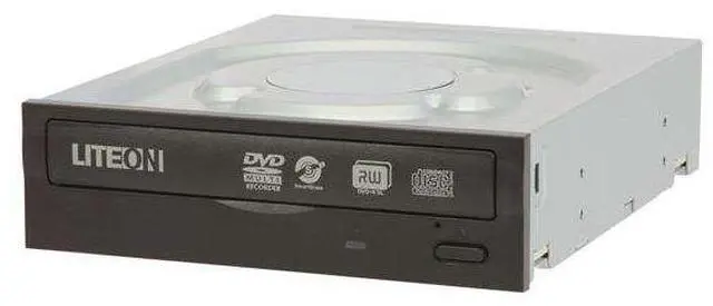 Main image of CD/DVD Burner 24X DVD+R 8X DVD+RW 24X DVD-R 6X DVD-RW 16X DVD-ROM 48X CD-R 32X CD-RW 48X CD-ROM Black SATA Model iHAS324-08