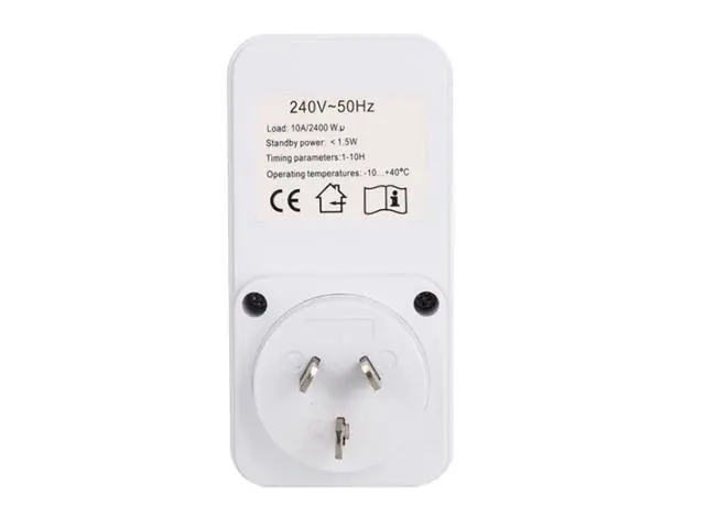 Alt view image 2 of 2 - AU Plug Electricity Power Metering Socket 10Hr Timer Socket Countdown Intelligent Time Setting Swtich Timer Control Socket
