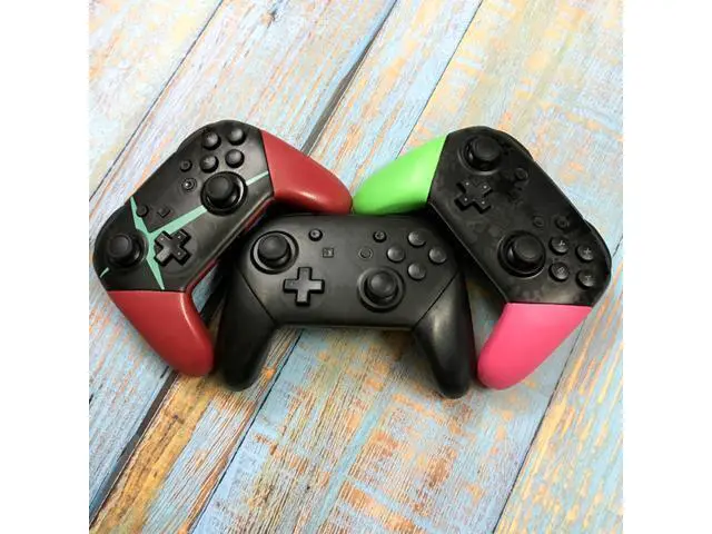 Alt view image 6 of 7 - For NS Switch Pro Splatoon2 Xenoblade Bluetooth Wireless Gamepad Remote Controller Joypad for Nintend Switch Game Player Console Joystick Xenoblade 1pc
