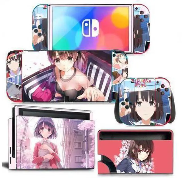 Main image of Cartoon Girl Skin Full Sticker Decal for Switch NSConsole Controller Dock Skin Vinyl Protective Film(1709)