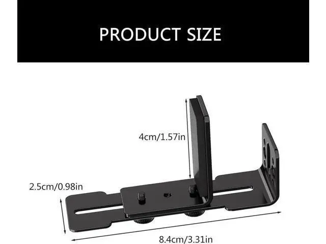 Alt view image 4 of 5 - GPU Support Bracket Brace Fan Mounting Adjustable Aluminum Graphics Card GPU Sag Bracket Video Card Stand Holder - Black white