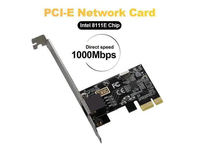 Alt view image 3 of 5 - PCI-E Gigabit Ethernet Card, Realtek RTL8111E Wired Network Adapter, 1000M PCIe LAN Card for Desktop PC, Plug & Play No Driver Required