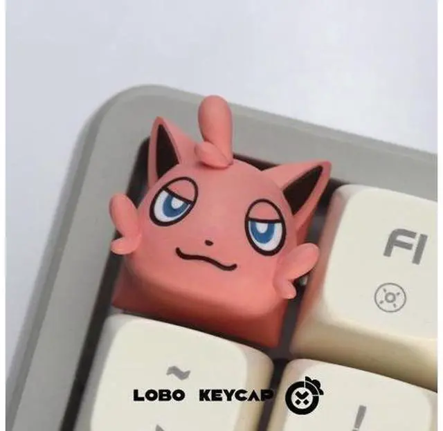 Main image of Original design personalized keycap mythical creature Paru resin art keycap cultural and creative toy ESC (only the keycap, not including the keyboard) Troublemaking Cat - Smiling