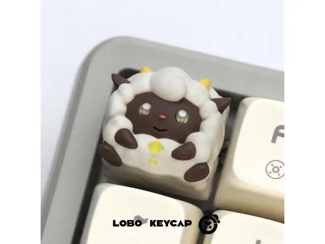 Alt view image 2 of 4 - Original design personalized keycap mythical creature Paru resin art keycap cultural and creative toy ESC (only the keycap, not including the keyboard) Troublemaking Cat - Smiling