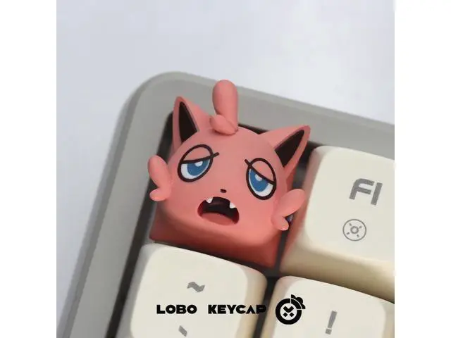 Alt view image 3 of 4 - Original design personalized keycap mythical creature Paru resin art keycap cultural and creative toy ESC (only the keycap, not including the keyboard) Troublemaking Cat - Smiling