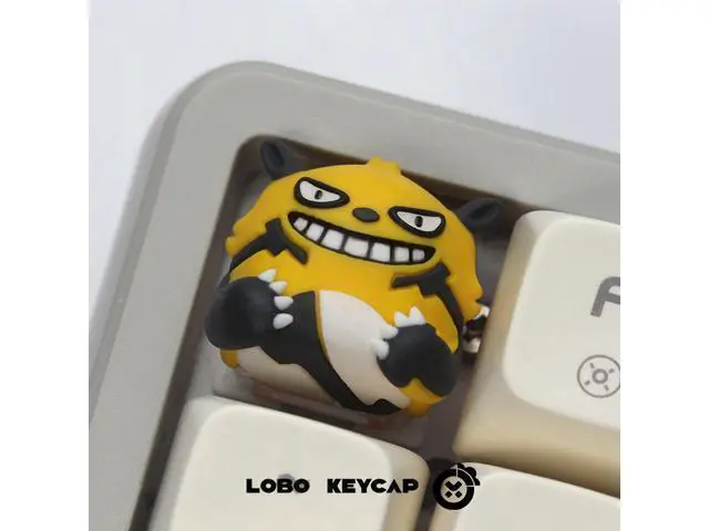 Alt view image 4 of 4 - Original design personalized keycap mythical creature Paru resin art keycap cultural and creative toy ESC (only the keycap, not including the keyboard) Troublemaking Cat - Smiling