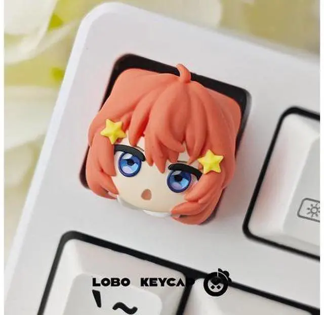 Main image of The five-equal division wedding keycap - one, two, three, nine, four leaves. It is a secondary character-themed resin mechanical keyboard (only the keycaps). Nakanose Mayu