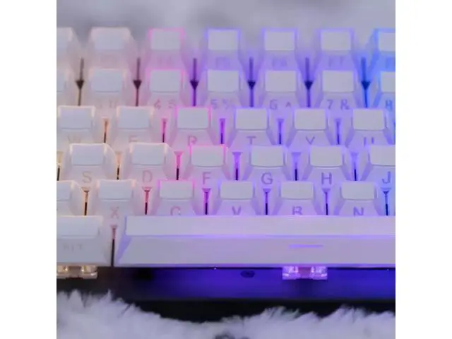 Alt view image 2 of 5 - Light and shadow personalized keycaps with transparent reflection on the sides, compatible with mechanical keyboards 60-108 ev63 keycaps - keycaps