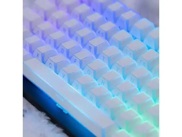 Alt view image 3 of 5 - Light and shadow personalized keycaps with transparent reflection on the sides, compatible with mechanical keyboards 60-108 ev63 keycaps - keycaps