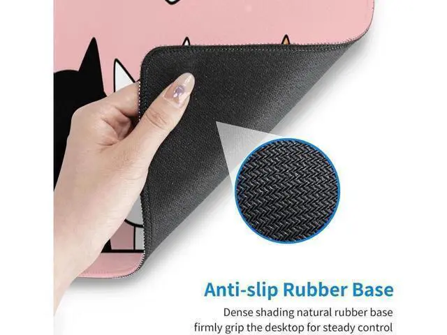 Alt view image 7 of 7 - BUCIER Pink Cute Kittens Cat Gaming Mouse Pad Large XL Kawaii Desk Mat Long Extended Pads Big Mousepad for Home Office Decor Accessories