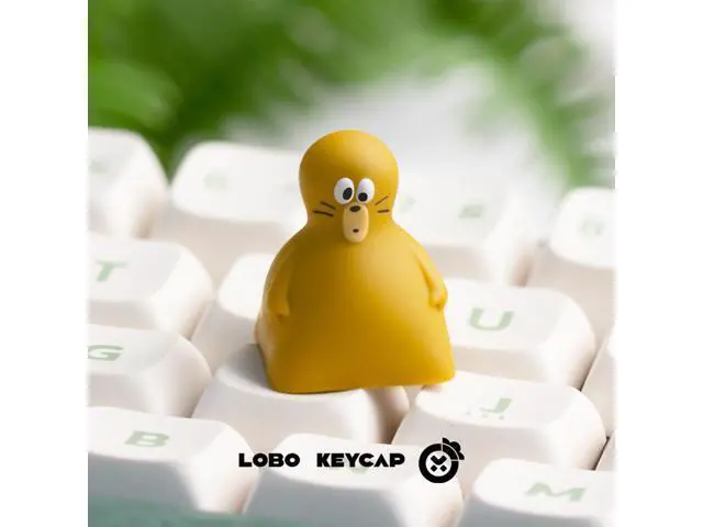 Alt view image 2 of 5 - Cat and Mouse cute and quirky personality keycaps for individual resin mechanical keyboard caps that can be replaced and customized with ESC. (Just the key caps)