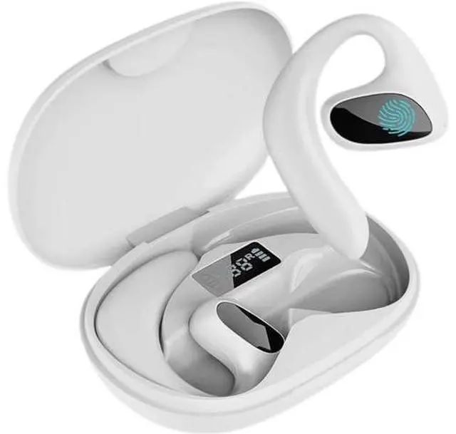 Main image of AI Translation Earbuds, 144 Language Translator Real Time,Noise Canceling Bluetooth Headphones,Bone Conduction Earbuds Translating Device for Travel, Business -White