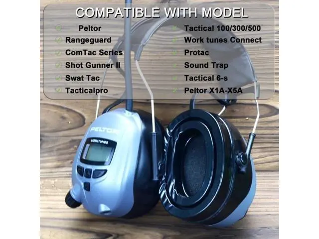 Alt view image 2 of 6 - Soft Memory Foam Earpads for3M Series Headphone Ear Cushions Elastic Headphone Cover Headset Sleeves Pads