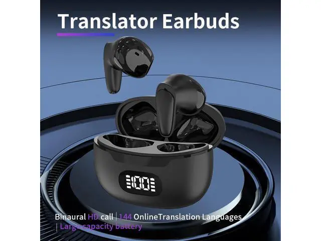 Alt view image 2 of 3 - B28 inteligent Voice Translation Headphones - Dualear chinese-Englsh translator for multi-language Bluetooth simultaneous translation device