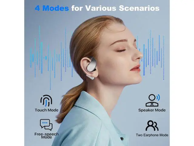 Alt view image 3 of 5 - AI Language Translation Earbuds, Translator Earbuds Real Time with iOS & Android, 144-Language Bluetooth Headphones Translating Device for Travel and Business, Black