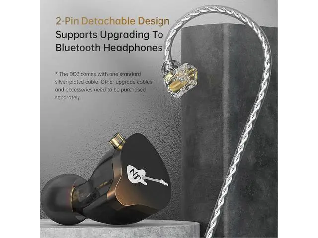 Alt view image 3 of 5 - 4-Sound Profile IEM Earphones, 10mm Dual Magnetic Drivers, Wired Gaming Earbuds with Deep Bass