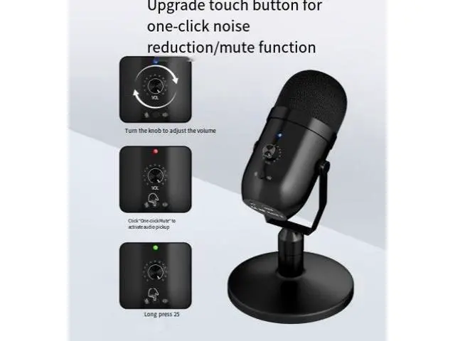 Alt view image 4 of 6 - USB capacitive microphone for computer, PS4 game live streaming recording microphone, mobile phone dubbing recording, noise reduction microphone, type-C